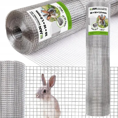 Produktbild von Maschendraht – Knotengeflechtzaun - Grau - 100 Cm - 25 M² - Geeignet Für Zucht