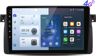 Image de Carplay 9 Zoll 4+64G Andriod 13 Autoradio für BMW E46 GPS Navi WIFI BT RDS DSP DAB+ SWC 2 Din 8 Kern 4G SIM