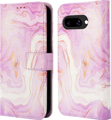 Produktbild von imoshion Design Klapphülle Google Pixel 9A - Purple Marble