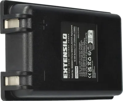 Produktbild von EXTENSILO Akku Ersatz für Autec MH0707L, NC0707L für Industrie-Funkfernsteuerung Fernbedienung (2500 mAh, 7,2 V, NiMH) - Schwarz