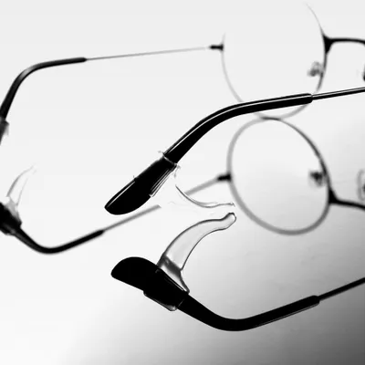 Produktbild von 20 Paar transparente Silikon-Ohrpolster für Brillen mit Anti-Rutsch-Funktion