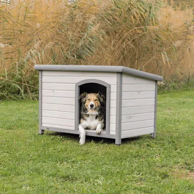 Produktbild von TRIXIE Hundehütte Classic - grau - 104 × 72 × 68 cm