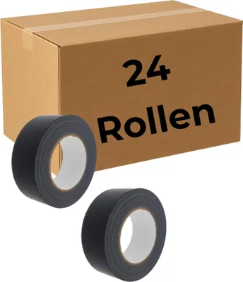 Produktbild von Robustes Allzweckband Klebeband Schwarz 48mmx50m für Verpackung Reparatur Befestigung - 24 Rollen