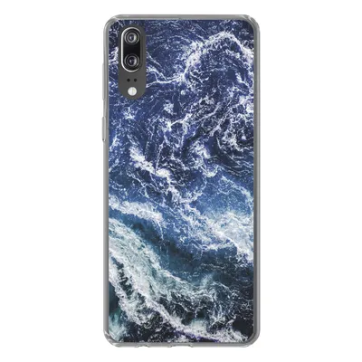 Produktbild von MuchoWow® Handyhülle Schutzhülle Hülle für Huawei P20 Naturstein - Meer - Marmor Silikon Softcase Handy Hülle - Hardcover