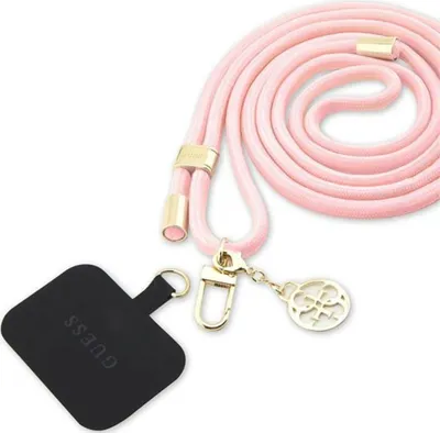Zdjęcie produktu dla GUESS smycz do telefonu komórkowego Guess Universal CBDY Cord / sznurek, różowy