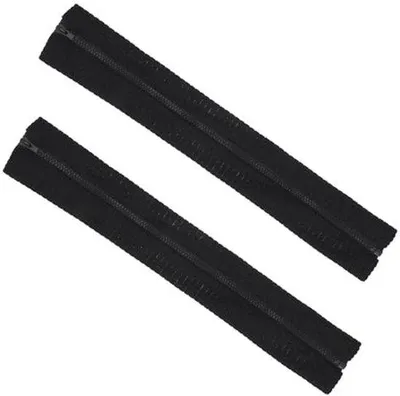 Produktbild von Famanu Armlehnenbezüge mit Reißverschluss - Elastische Stretch Armlehnen für Bürostühle - Schwarz