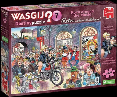 Produktbild von Wasgij Retro Destiny 7 - Rock around the Clock! 1000 Teile