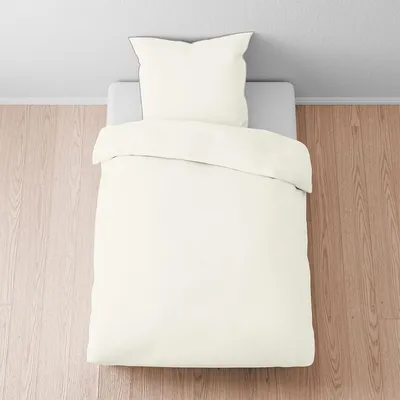 Produktbild von Biberna Uni Pique Bettwäsche 290500 155x220 cm + 80x80 cm natur