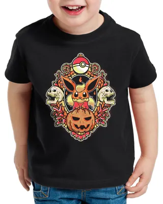 Produktbild von style3 Flareon Halloween T-Shirt für Kinder