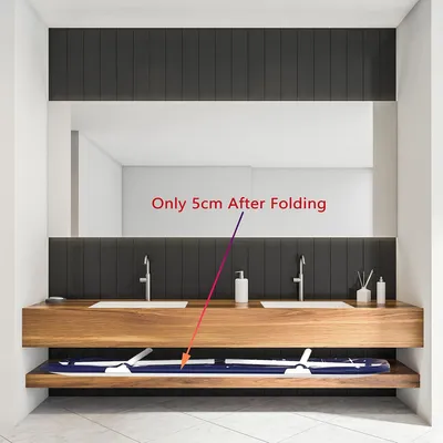Produktbild von Extra große faltbare Badewanne für Erwachsene mit Metallrahmen und Abdeckung - ideal für kleine Badezimmer