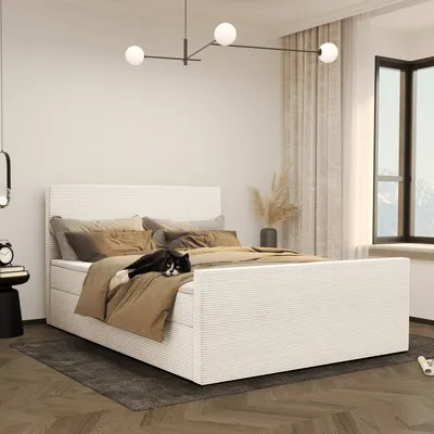 Obrázok produktu pre Kontinentálna posteľ VIESTA s matracom 180x200 Poso ecru
