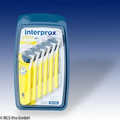 Produktbild von Interprox plus mini gelb Interdentalbürste 6 St