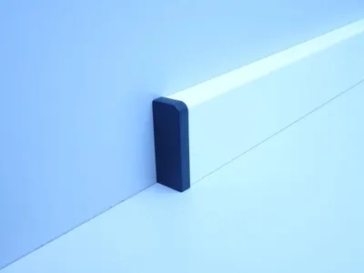Produktbild von B.S. Bauprogramm Endstück für Sockelleiste 18 x 50 mm schwarz links