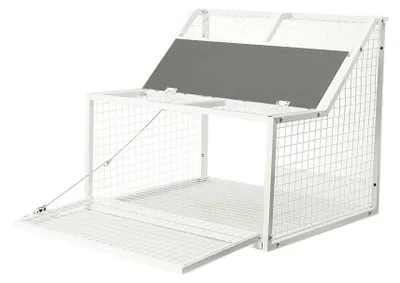 Produktbild von Metall Taubeneinfallsperre - Eingangskäfig 60 cm - Automatische Einbahn-Fanganlage - 5 Eingänge - Eisen - Für Taubenschlag