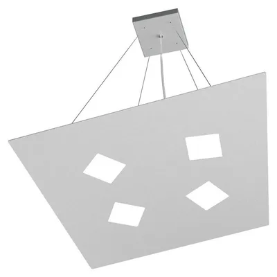 Produktbild von Moderne Aufhängung Note Metall Grau 4 Lichter Gx53
