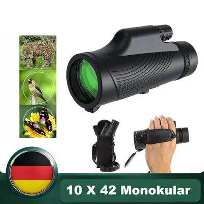 Obrázek produktu pro monokulární dalekohled 10x42 - hranol BAK4 a objektiv FMC - vodotěsný pro cestování, pozorování ptáků, kempování a krajinu