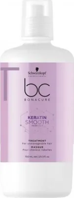 Produktbild von Schwarzkopf Haarmaske 750 ml Keratin Smooth Perfect Bändigend für widerspenstiges Haar mit Aprikosenextrakt, Anti-Frizz, Antistatisch, leichte Kämmbarkeit
