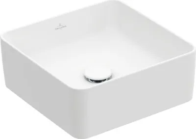 Produktbild von Villeroy & Boch VB Collaro Aufsatzwaschtisch 4A2138 380x380mm Quadrat Stone White C+