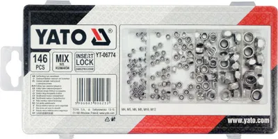 Productafbeelding van 146x YATO Moer YT-06774, staal, 1 kg