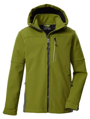 Obrázek produktu pro Killtec chlapecká softshellová bunda s kapucí, model KOW 226 BYS SFTSHLL JCKT, barva khaki, velikost 128, 4
