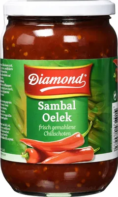 Image de Diamond Sambal Oelek piment frais moulu très fort 740g