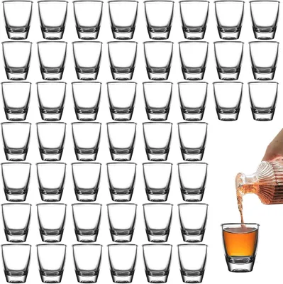 Image de Verres en verre, capacité de 30 ml, lot de 48, avec fond épais, pour la cuisine