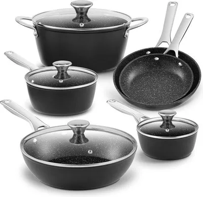 Produktbild von Famanu Kochgeschirr Set 10-teilig - Induktionsgeeignet