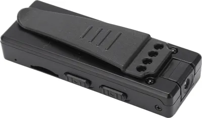 Zdjęcie produktu dla Kamera ASHATA Body Camera, kamera HD 1080P Body Camera, mała przenośna kamera policyjna z noktowizorem, kamera akcji, obracana o 90 stopni, z klipsem, 6 czerwonych świateł na podczerwień