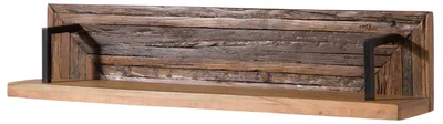 Immagine prodotto di MASSIVMOEBEL24 | Mensola in legno riciclato 118x25x20 laccato naturale LYON #140