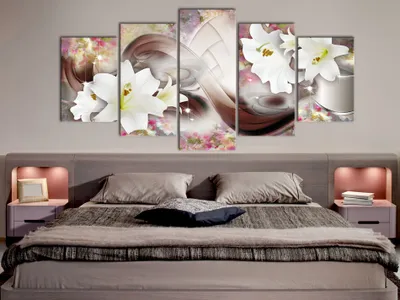 Image de Tableau acoustique moderne abstrait 200 x 100 cm Tableaux Mousse acoustique Absorbeur acoustique haute performance Isolation acoustique Toile 5 pièces Tableau mural Acoustique intérieure Isolation acoustique b-C-0068-b-n