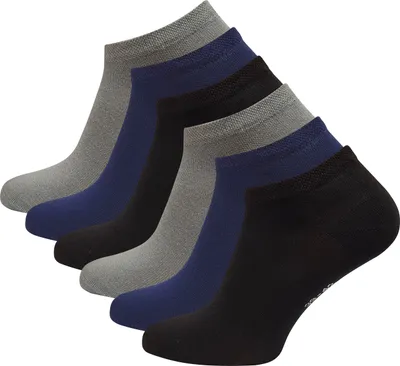 Produktbild von Vincent Creation® Sneaker Socken "Bambus " 6 Paar 43-46 schwarz/grau/marineblau