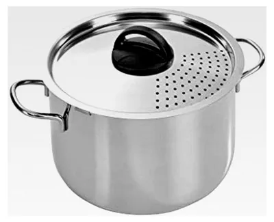 Produktbild von Edelstahl-Spaghettitopf zum einfachen Abgießen, 22 cm, 6 Liter