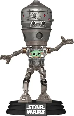 Productafbeelding van Star Wars Mandalorian figuur IG-12 met Grogu, 6 inch