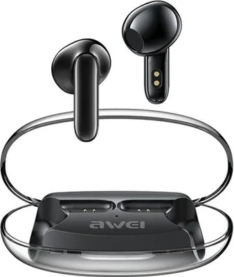 Obrázok produktu pre Slúchadlá Awei Bluetooth 5.3 T85 Enc Tws + Dokovacia Stanica Čierna/Čierna