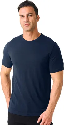 Productafbeelding van Thermisch Wollen basisshirt voor heren, 100% merinowol, marineblauw