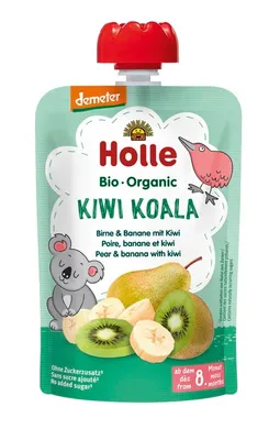 Produktbild von KOALA-KIWI-PÜREE (BIRNE – BANANE – KIWI) OHNE ZUCKERZUSATZ AB DEM 8. MONAT DEMETER  100 g – HOLLE