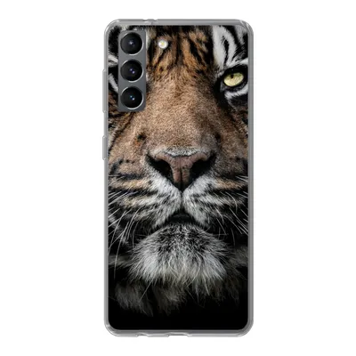 Produktbild von MuchoWow® Handyhülle Schutzhülle Hülle für Samsung Galaxy S21 Tiger - Nahaufnahme - Tier Silikon Softcase Handy Hülle - Softcase