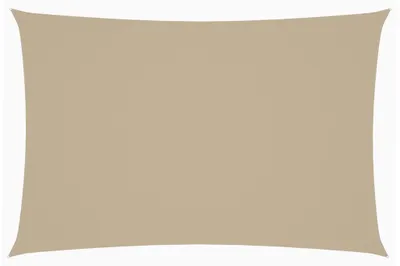 Image de vidaXL Voile d'ombrage Oxford Rectangulaire 2x4 m Beige