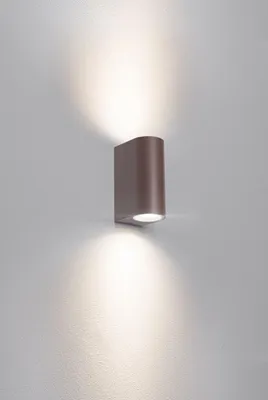 Imagen del producto de Lámpara de pared exterior CENTURY, modelo AXO, con dos enchufes GU10, fabricada en acero corten
