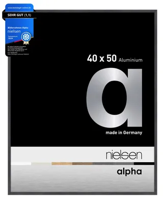 Produktbild von nielsen Aluminium Bilderrahmen Alpha, 40x50 cm, Grau