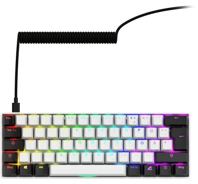 Produktbild von SKILLER SGK50 S4 Gen2 (weiß, DE-Layout, Gateron Yellow)