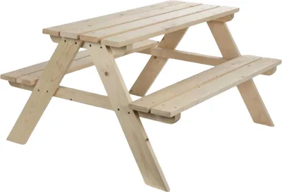 Produktbild von Kinder Picknicktisch aus Holz 90x79x50cm Kindermöbel Kindertisch Kinderbank Sitzgruppe Picknickbank Gartensitzgruppe Gartenmöbel Campingmöbel Outdoor