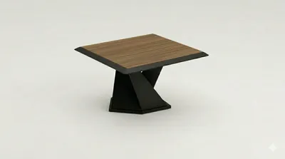 Productafbeelding van Design salontafel, bruin, hout en metaal, modern, voor de woonkamer