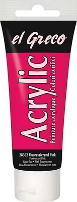 Produktbild von KREUL el Greco Acrylic Fluoreszierend Pink 75 ml Tube