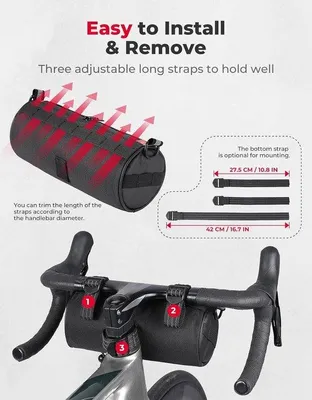 Produktbild von Famanu Fahrradtasche Multifunktional Wasserdicht - Schwarz