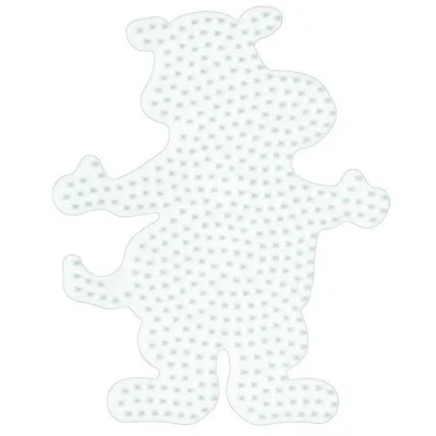 Produktbild von Hama Midi-Stiftplatte Flusspferd, weiß