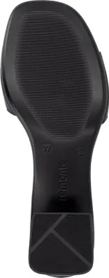 Produktbild von Remonte Damen Leder Sandale Blockabsatz D1K54, Größe:37 EU, Farbe:Schwarz