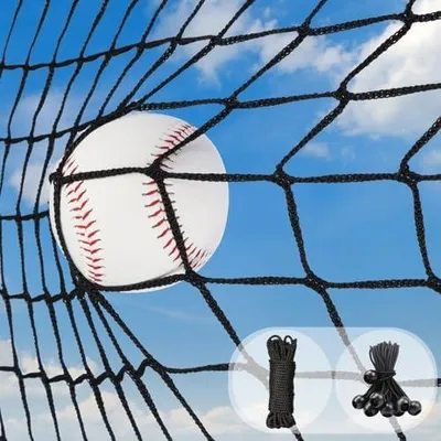 Produktbild von Knotenloses Baseball- und Softball-Rücklaufnetz als robustes Sport- und Barrierennetz für Spielfeld, Garten oder Garage