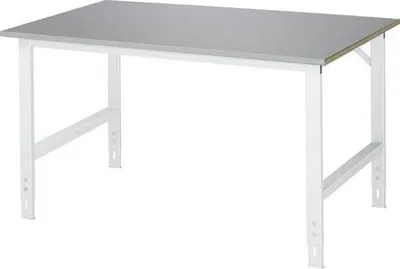 Produktbild von Arbeitstisch - höhenverstellbar 760 - 1.080 mm - 1.500 x 1.000 mm (BxT) - Traglast 500 kg - Edelstahlblechbelag