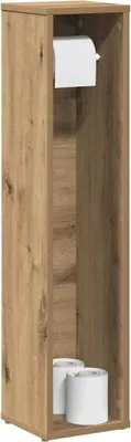 Productafbeelding van Maison Exclusive - Badkamerkast met handdoekhouder, Artisan eikenhout, 20,5 x 20 x 90 cm